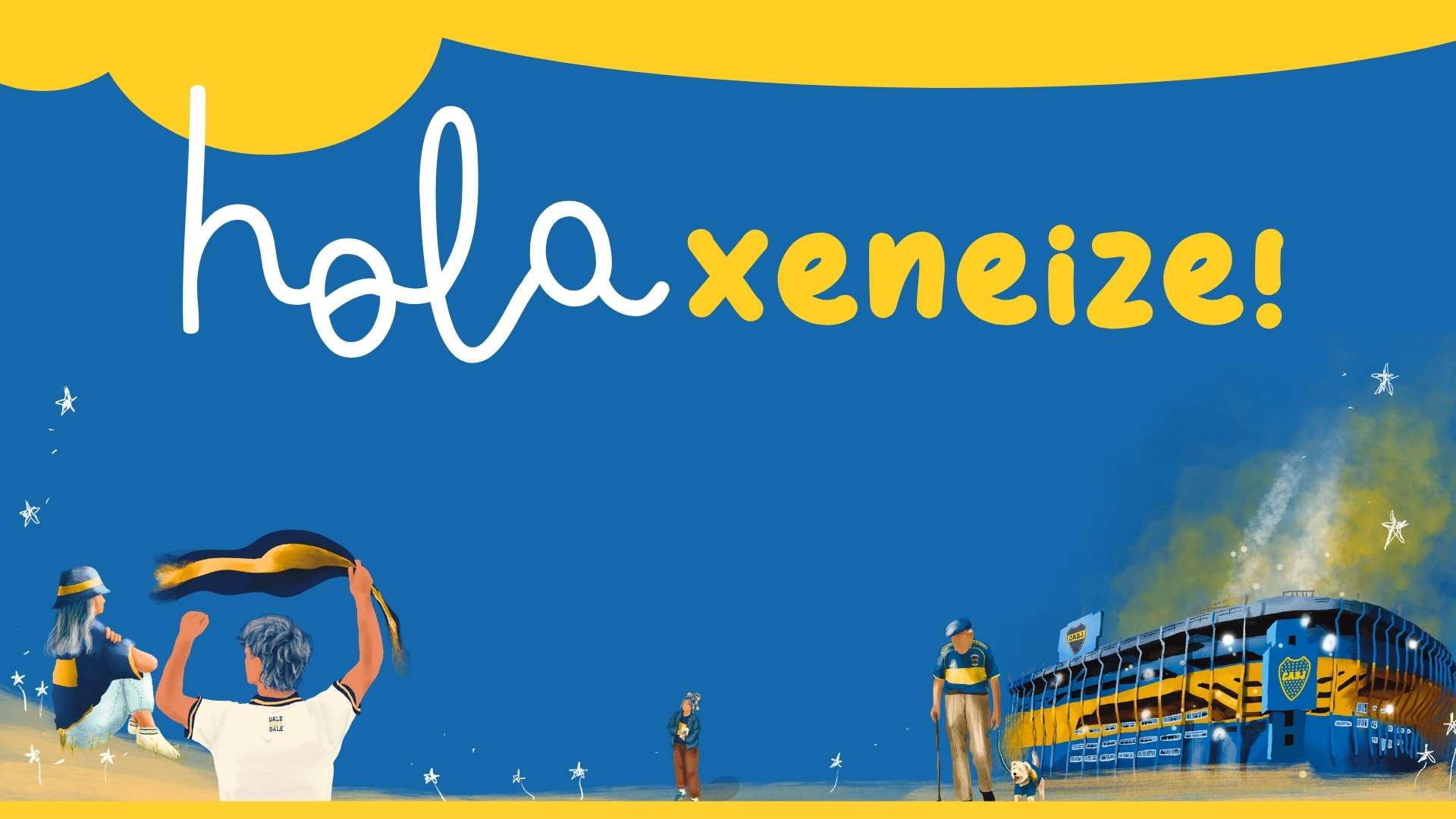 Hola xeneize, una bienvenida ilustrada al universo de Dibujosdeboquita